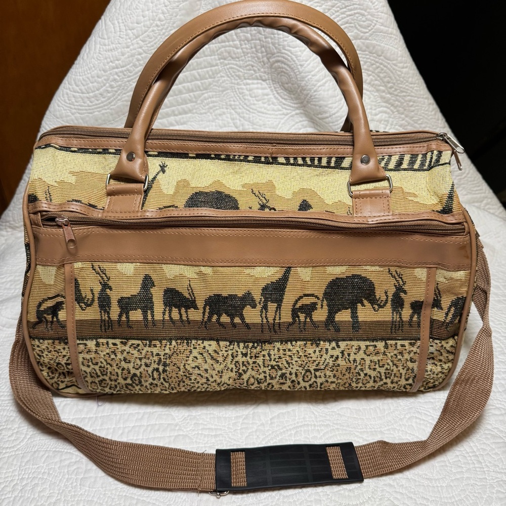 Vintage BENJAMIN Jordan Animal Print Bag